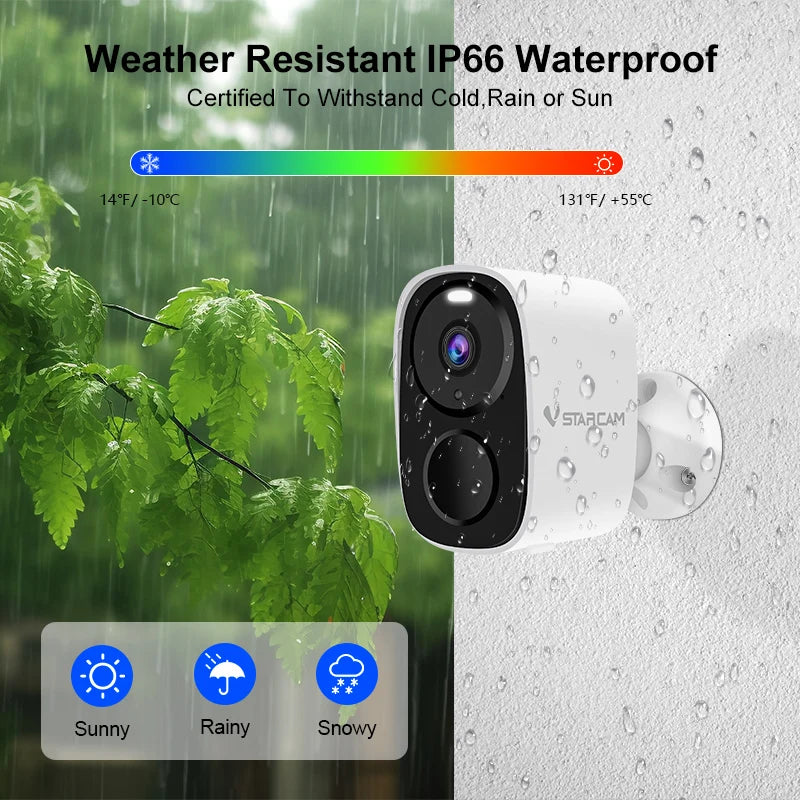 Wireless Wifi Camera CCTV Security Camera Outdoor Full HD 1080P IP Camera with 5000Mah Battery Solar Powered Security Cameras